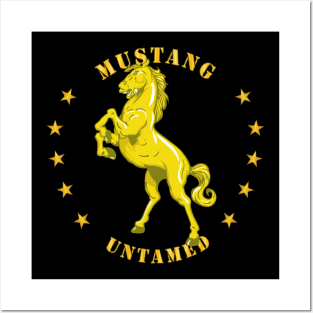 Mustang - Untamed w Stars Posters and Art